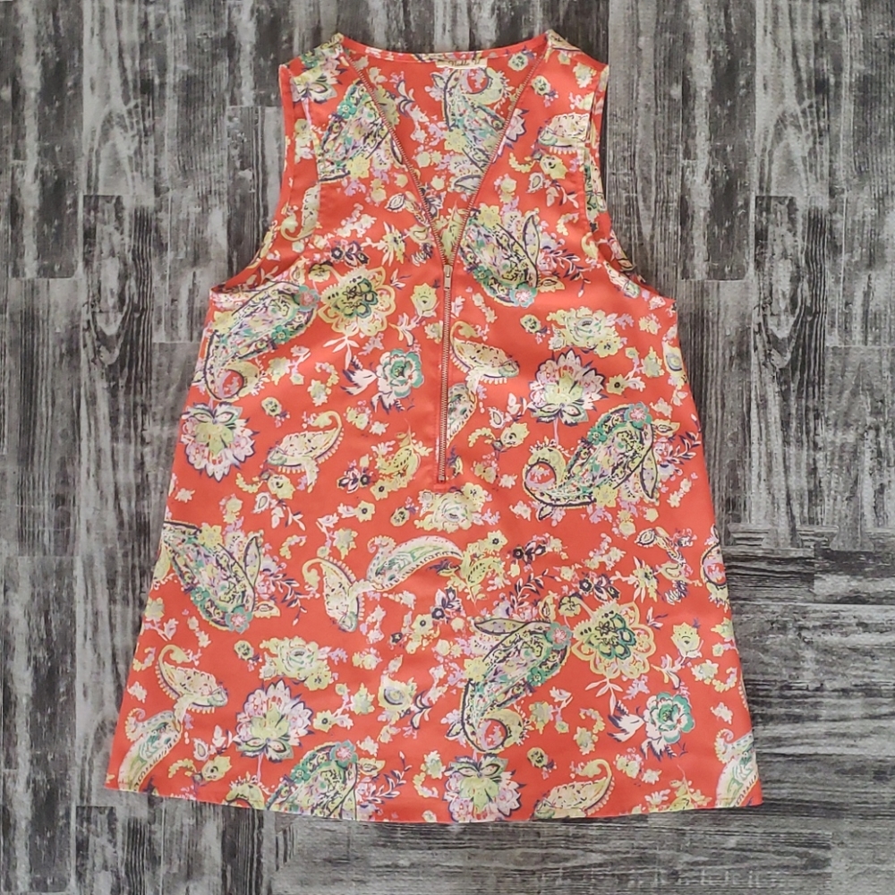 Noble U coral flower Paisley print top